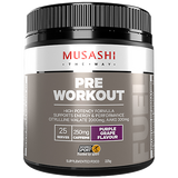 Musashi Pre Workout, Purple Grape, 225g, 1s
