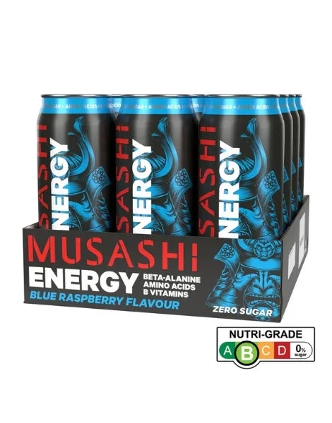 Minuman Tenaga Musashi 500ml x 12 Raspberi Biru [BBD MEI 2025] 