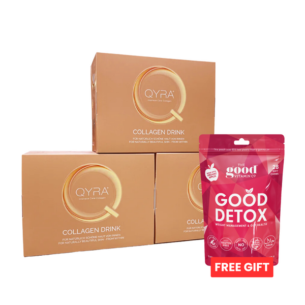 QYRA Verisol® Collagen Drink (Hair, Wrinkles, Cellulite & Nails Support) - 3 Box [BBD:12/2025]