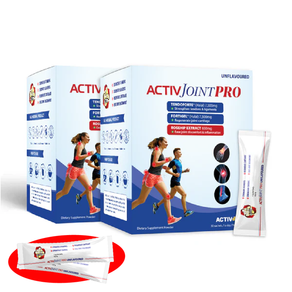 ACTIV Joint Pro Fortigel®, Tendoforte® with Rosehip (Tendons, Ligaments & Cartilage Support & Natural Pain Relief) - 2 Box