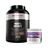 Musashi 100% Whey Powder Chocolate (2kg) (FOC Max's Creatine)