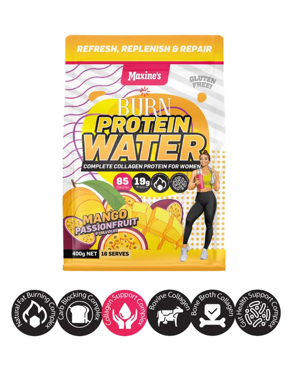 Maxine's Burn Collagen Water Mango Passionfruit 400g