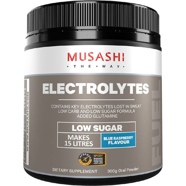 Musashi Electrolytes Blue Raspberry Flavour 300g