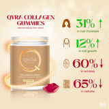 QYRA Collagen Gummies (Hair, Wrinkles, Cellulite & Nails) - 3 Bottles [08/2024]