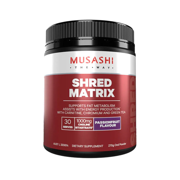 Musashi Shred Matrix, Passionfruit Flavor, 270g