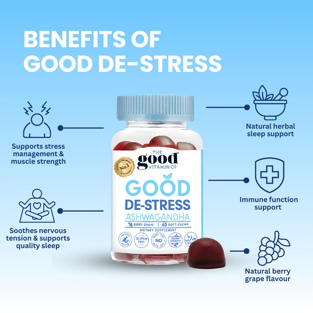 [Sahur Bundle 30% OFF] Good Vitamin Gummies Good Omega 60s + Good De-stress 60s