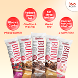 Maxine's Burn Protein Bars Choc Crunch Obsession 40g (Box of 5)