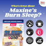 Maxine's Burn Sleep Protein Powder Vanilla Dream 500g