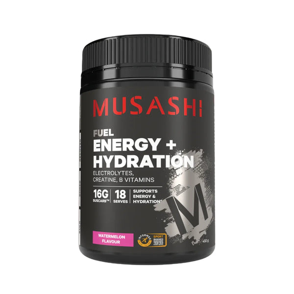 Musashi Energy + Hydration Powder - Watermelon (450g)