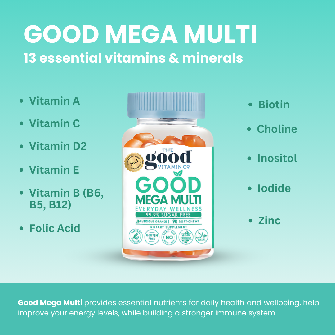 [Iftar Bundle 30% OFF] Good Vitamin Gummies Good Mega Multi 90s + Good Probiotics 60s