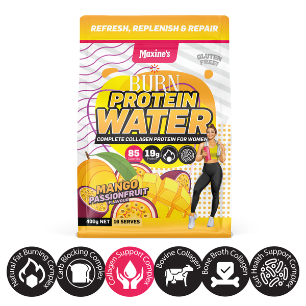 Maxine's Burn Protein Water Mango Passionfruit 400g