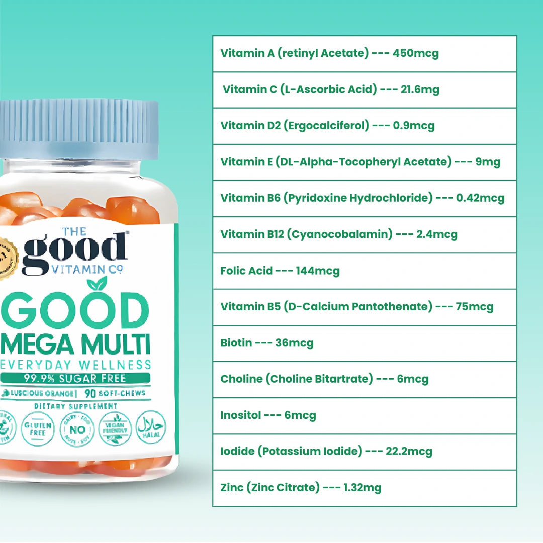 [Iftar Bundle 30% OFF] Good Vitamin Gummies Good Mega Multi 90s + Good Probiotics 60s