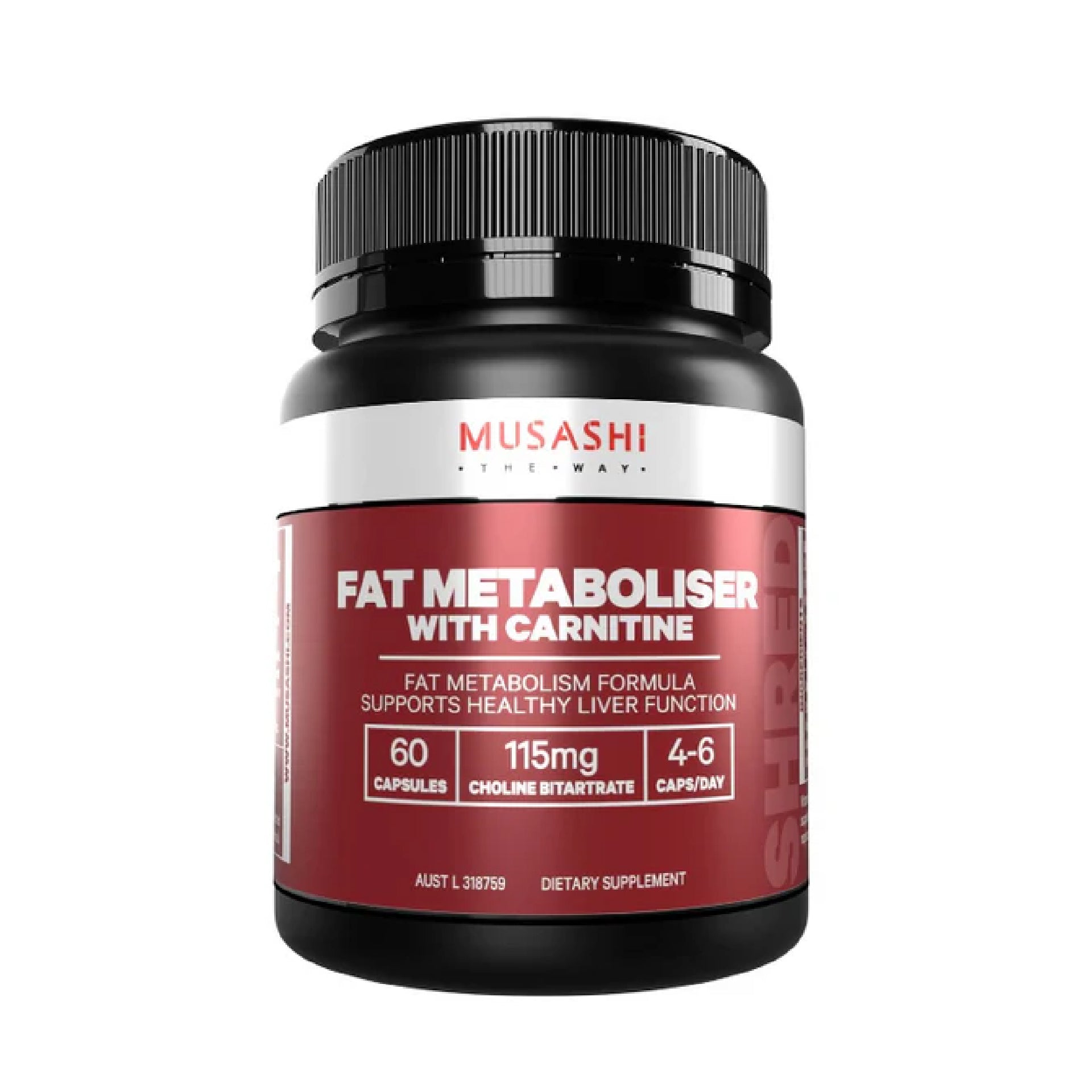 Musashi Fat Metaboliser with Carnitine (60 capsules)