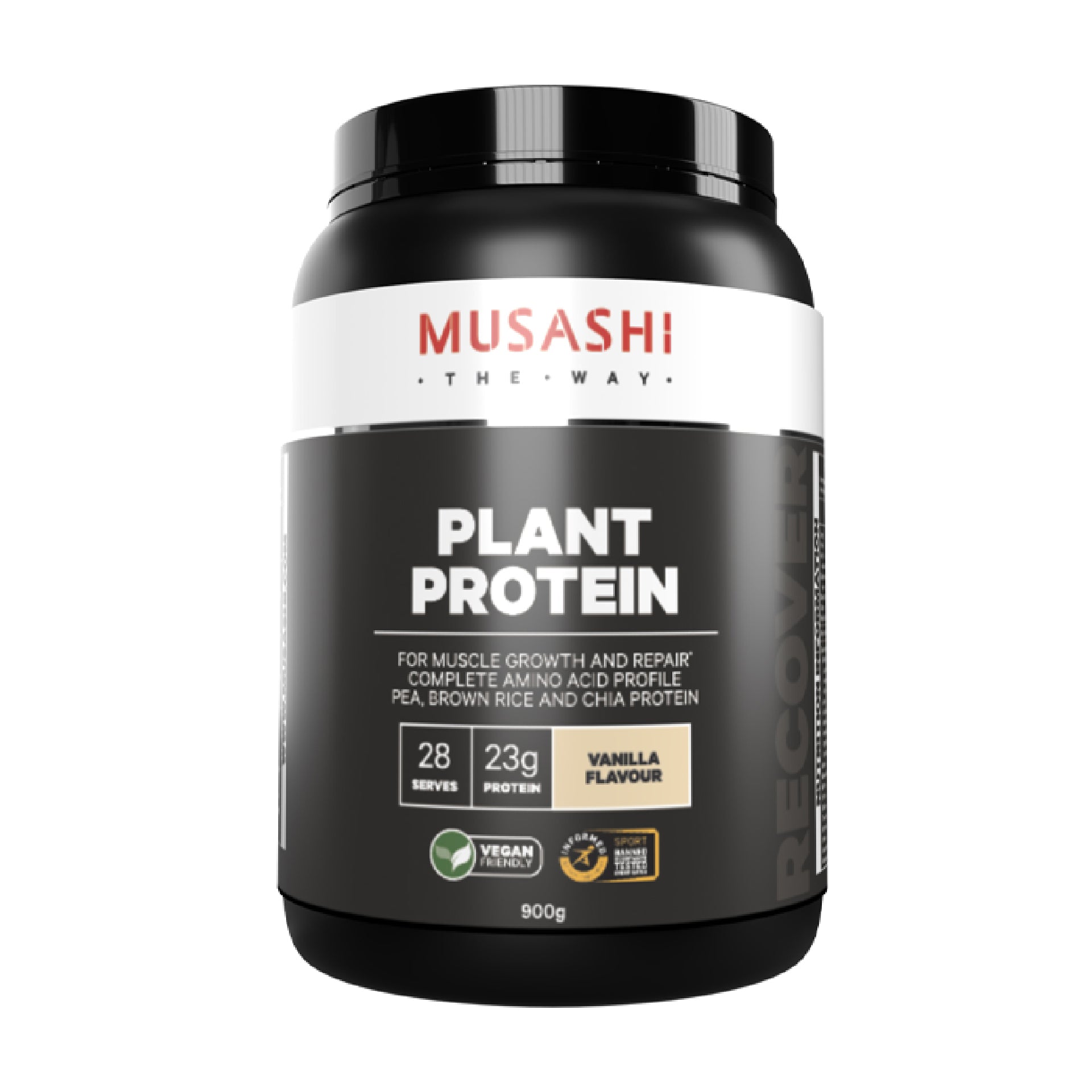 Musashi Plant Protein Powder Vanilla 900g