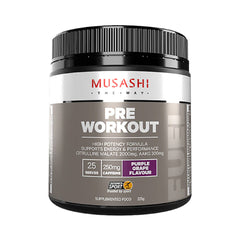 Musashi Pre Workout, Purple Grape, 225g, 1s