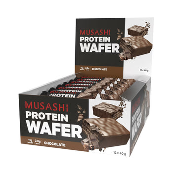 Musashi Protein Wafer Bar Chocolate 40g (Box of 12)