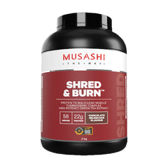 Musashi Shred & Burn Protein Powder Chocolate 2kg