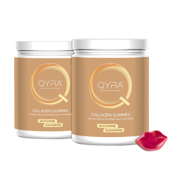 QYRA Verisol® Collagen Gummies (Hair, Wrinkles, Cellulite & Nails Support) - 2 Bottles [08/2024]