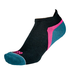 1000 Mile Activ Socklet Repreve Black/Pink/Teal