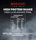 Musashi High Protein Shake Vanilla 375ml (Box of 6)