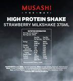 Musashi High Protein Shake Strawberry 375ml (Box of 6)