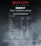 Musashi Energy Drink 500ml x 12 (Fruit Crush) Focus | Performance | Energy | Pre-Workout