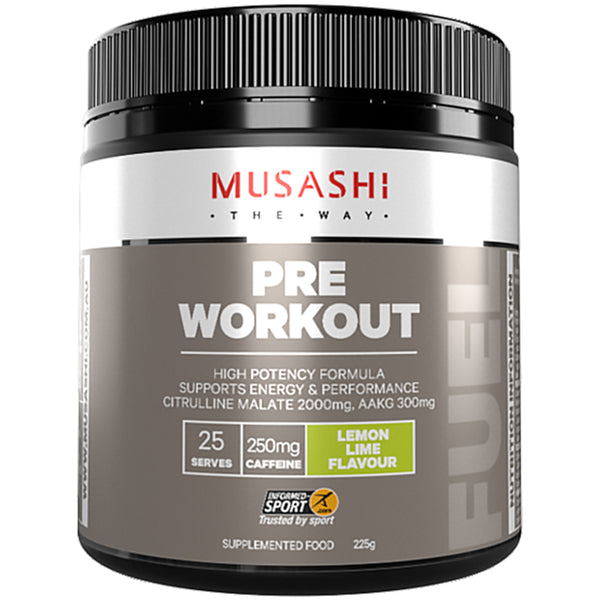 Musashi Pre-Workout, Lemon Lime, 225g, 1s