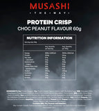 Musashi Protein Crisp Bar Choc Peanut 60g (Box of 12)