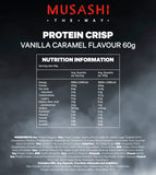 Musashi Protein Crisp Bar Vanilla Caramel 60g (Box of 12)